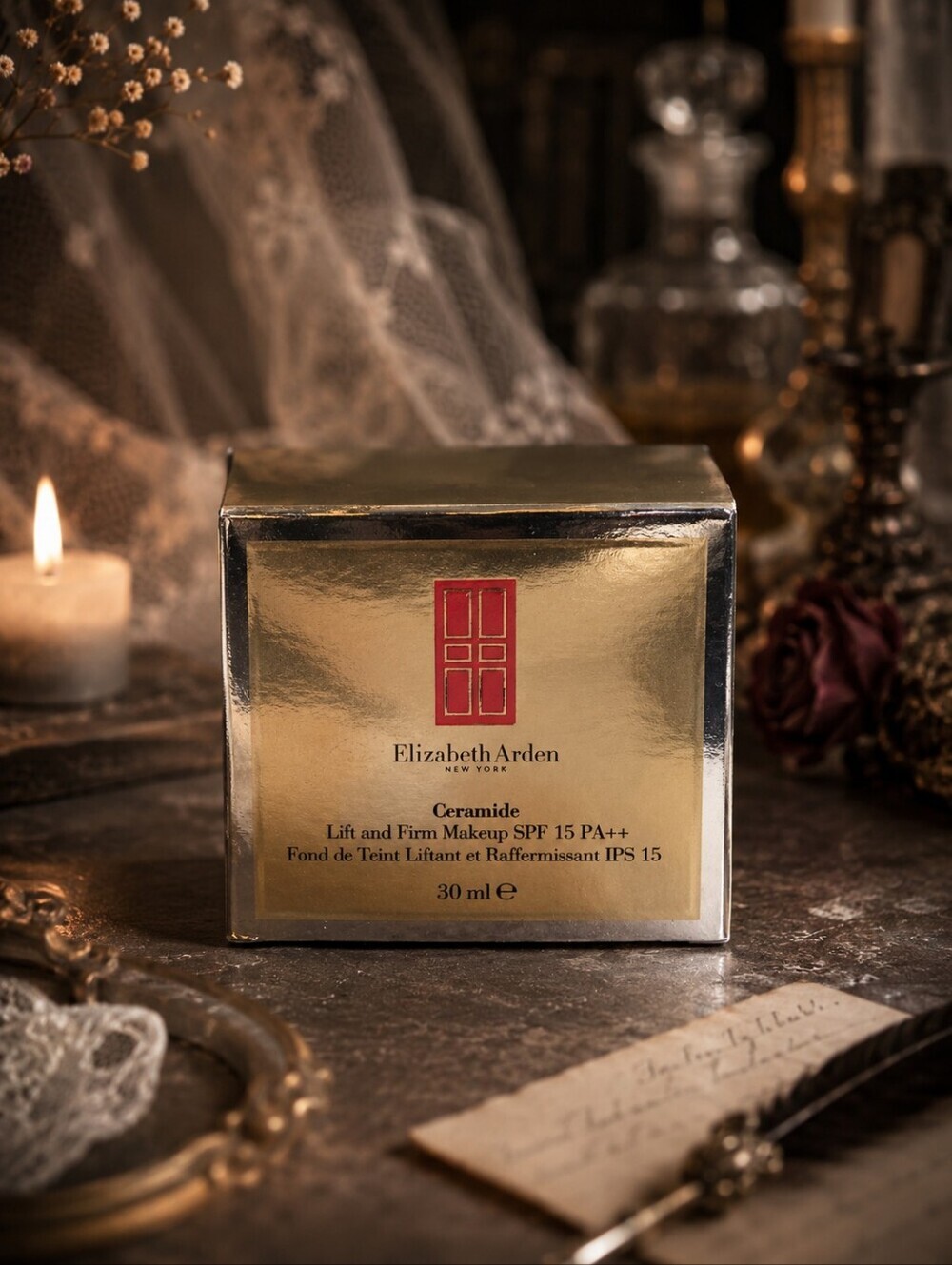 🕯Elizabeth Arden Ceramide Lift & Firm Makeup SPF 15 Shade Spice 16 30ml NIB